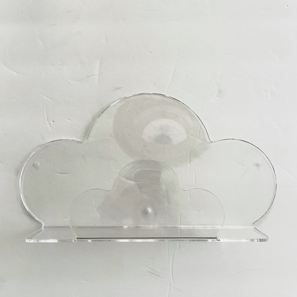 Clear Cloud wall decor shelf mail letters paper holder home office - Picture 1 of 2